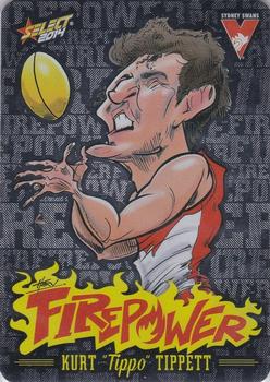 2014 Select AFL Champions - Firepower Caricatures #FC49 Kurt Tippett Front
